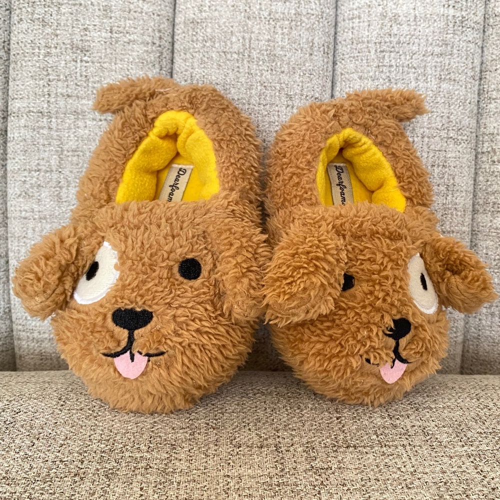 Dearfoams Unisex Children Washable Slipper - EUC size 7/8